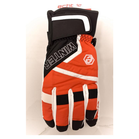 Pánske červeno-čierne lyžiarske rukavice ECHT SOLDEN L-XL-2XL