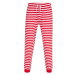 SF (Skinnifit) Pánske vzorované pyžamové nohavice - Červená / biela