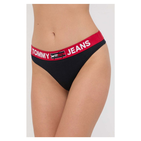 Tangá Tommy Jeans tmavomodrá farba,UW0UW02823 Tommy Hilfiger