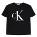Calvin Klein Jeans Tričko  sivá / čierna / biela