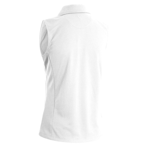 Callaway Sleeveless Knit Womens Bright White Polo košeľa