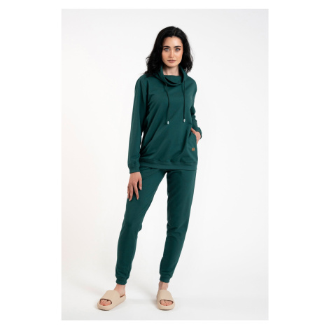 Women's long-sleeved sweatshirt Malmo - green Italian Fashion