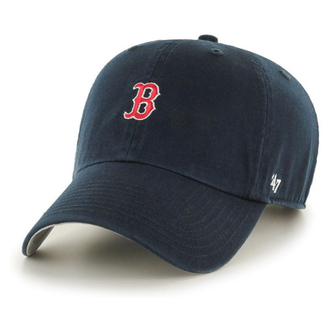 Čiapka 47 brand MLB Boston Red Sox tmavomodrá farba, s nášivko, B-BSRNR02GWS-NY