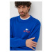 Bavlnená mikina Lacoste x Netflix SH7717-JQ0, pánska, tmavomodrá farba, vzorovaná