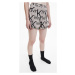 Dámske pyžamové kraťasy QS6851E 5VM béžová/čierna - Calvin Klein béžová s černou