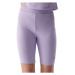 Dievčenské teplákové kraťasy 4F JUNIOR TIGHTS-4FJWSS24TTIGF129-52S-LIGHT VIOLET