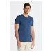 TRIČKO GANT ORIGINAL SLIM V-NECK T-SHIRT LAKE BLUE