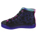 Čierno-fialové trblietavé svietiace tenisky Skechers Twi-Lites 2.0-Twinkle Wishes 314350L-BKMT