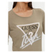 Guess Blúzka Icon W4YI33 I3Z14 Zelená Slim Fit