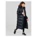 Athlecia Vatovaná bunda Elly W Maxi Puffer EA233361 Čierna Regular Fit