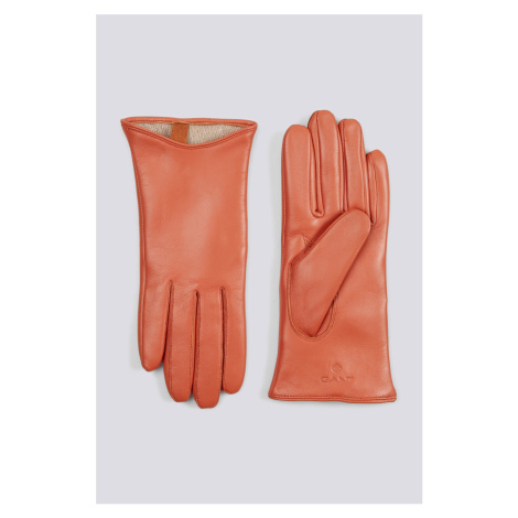 RUKAVICE GANT LEATHER GLOVES GOLDEN ORANGE