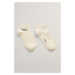 PONOŽKY GANT ANKLE SOCKS 2-PACK EGGSHELL