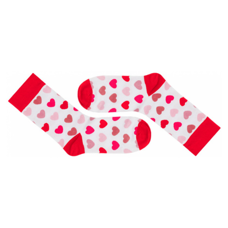 Červeno-biele ponožky Sweet Socks