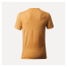 Pánske trekingové tričko Travel 500 s krátkym rukávom z vlny merino žlté