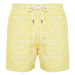 Trendyol Yellow Standard Size Geometric Print Swim Shorts