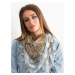 Patterned grey scarf