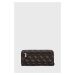 Peňaženka Guess LAUREL dámsky, hnedá farba, SWQE85 00460