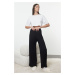 Trendyol Black Viscose Knitted Pajama Bottoms