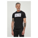 Bavlnené tričko Armani Exchange čierna farba, s potlačou, 8NZTCK Z8H4Z NOS