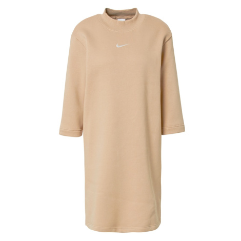 Nike Sportswear Šaty  farba ťavej srsti / biela