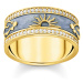 Thomas Sabo TR2450-565-1-56 Gold band prstýnek with white zirconia and enamel