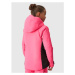 Dievčenská lyžiarska bunda 4F JUNIOR TECHNICAL JACKET-JAW23TTJAF292-55N-HOT PINK NEON