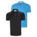 DUAL SET T8582 DEWBERRY MENS T-SHIRT-BLACK-DARK TURQUOISE