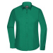 James & Nicholson Dámska košeľa s dlhým rukávom JN677 - Írska zelená