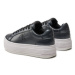 Calvin Klein Jeans Sneakersy Bold Platf Low Lace Lth Ml Mtl YW0YW01464 Čierna