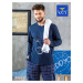 Pyjamas Key MNS 616 B23 length/yr M-2XL navy blue-check