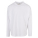 Build Your Brand Pánske tričko s dlhým rukávom BY198 White