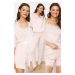 Trendyol Pink 5-Pack Belted Ribbon/Bow Detailed Ribbon Knitted Dressing Gown Pajama Set