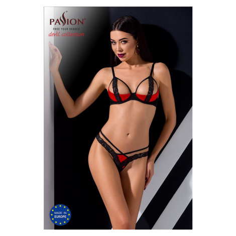 Čierno-červený čipkovaný set Femmina Bikini Passion