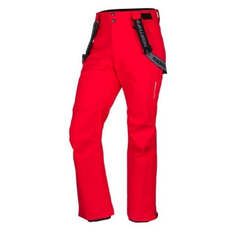 Northfinder BRIAR Pánske lyžiarske nohavice, červená, veľkosť