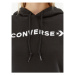 Converse Mikina Wordmark Fleece Hoodie Emb 10025690-A06 Čierna Regular Fit