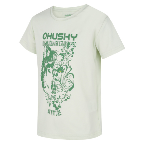 Children's functional T-shirt HUSKY Tash K light green