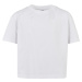 Girls' Organic Oversized Pleated T-Shirt White