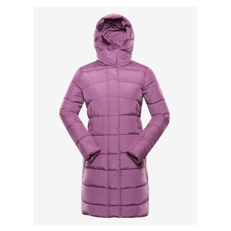 Ružový dámsky zimný prešívaný kabát ALPINE PRE EDORA ALPINE PRO