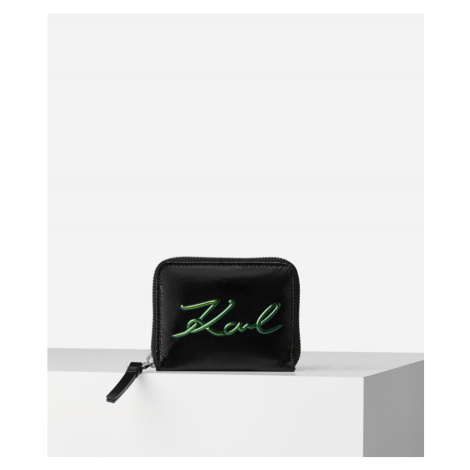 Peňaženka Karl Lagerfeld K/Signature Soft Sm Zip Wt Čierna