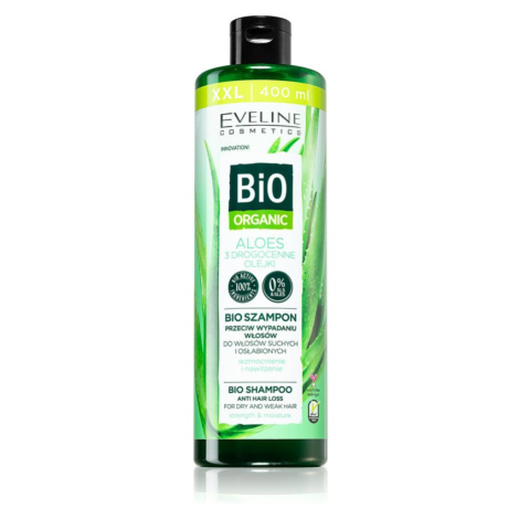 Eveline Cosmetics Bio Organic Natural Aloe Vera šampón proti vypadávaniu vlasov s aloe vera