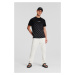 Tričko Karl Lagerfeld Monogram Degrade T-Shirt Black/White Check Monogram