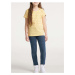 Žlté dievčenské vzorované tričko Ragwear Violka Chevron