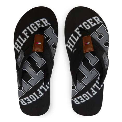 Tommy Hilfiger Žabky Essential Th Beach Sandal FM0FM01369 Čierna