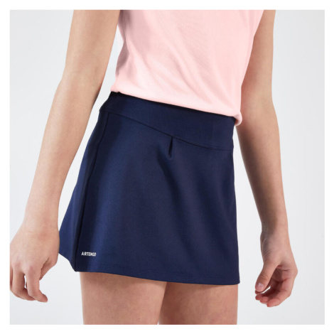 Dievčenská sukňa TSK100 na tenis tmavomodrá ARTENGO