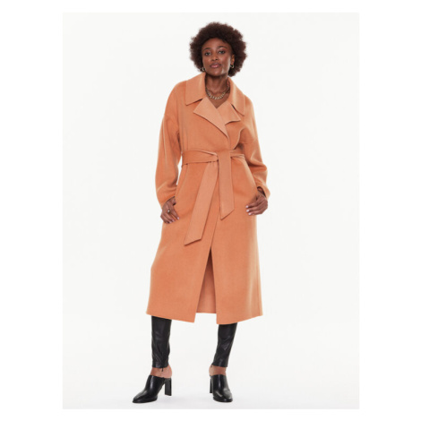 Calvin Klein Vlnený kabát K20K205006 Béžová Oversize