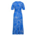 Wallis Petite Šaty  kráľovská modrá / prírodná biela