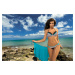 Wendy Seppia M-293 swimsuit brown-turquoise As in the picture