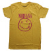 Nirvana tričko Pink Smiley Žltá