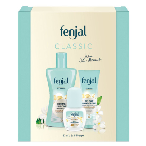 Fenjal Classic kazeta, Shower cream 200 ml + Hand Cream 75 ml + Roll-on Anti-perspirant 50 ml