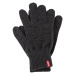 LEVI'S ® Prstové rukavice 'Ben'  tmavosivá / jasne červená / šedobiela